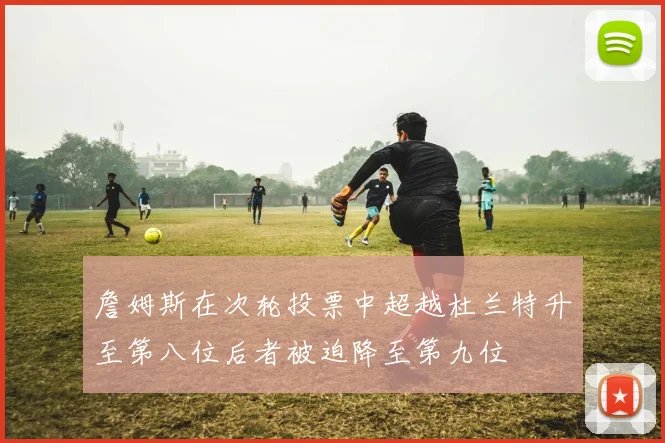 詹姆斯在次轮投票中超越杜兰特升至第八位后者被迫降至第九位